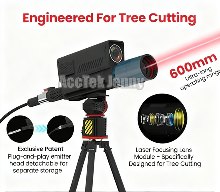 Fiber Laser Cutting Machine - High Power Tree Cutting Lazer 1000w