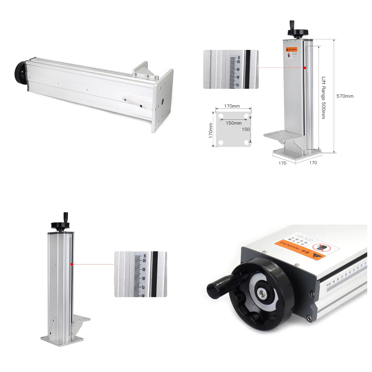 Laser Marking Machine - WaveTopSign 500mm Z-Axis Lifting Column Laser