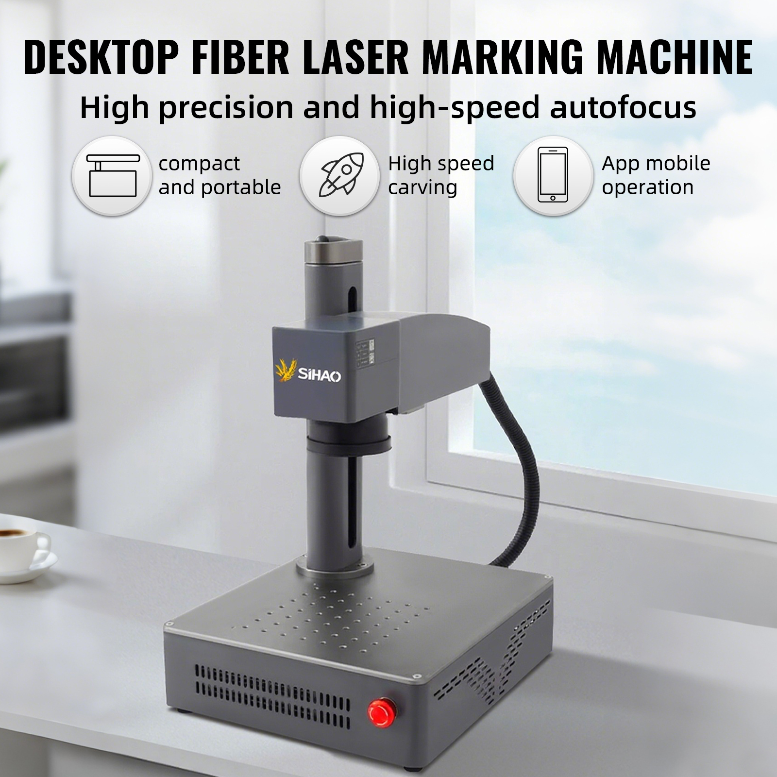 Industrial Laser Marking Machine - SIHAO Portable Industrial Fiber Laser Marker