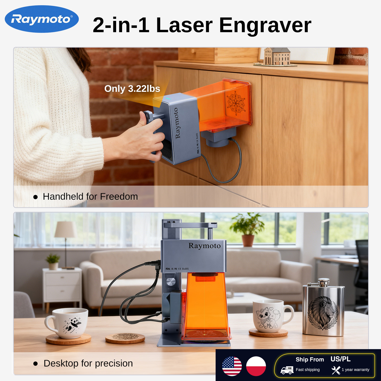 Fiber Laser Cutting Machine - Raymoto R1/R1 Pro Handheld Laser Engraver