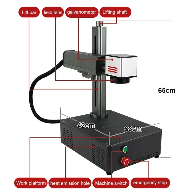 'for  20W 30W Mini Impresora D – Industrial Laser Marking Machine recenzja i cena