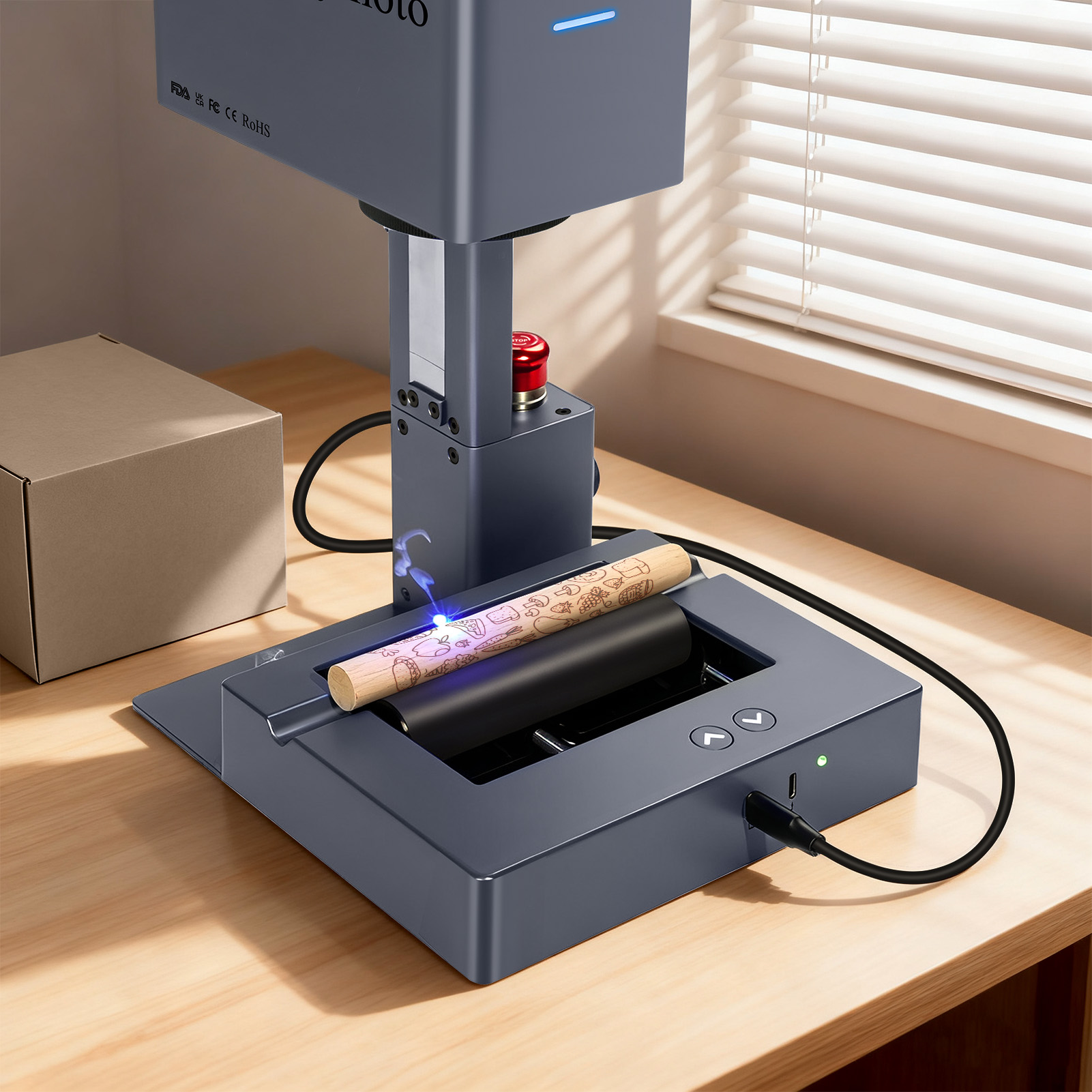 Raymoto Rotary Roller for Lase – Fiber Laser Cutting Machine recenzja i cena