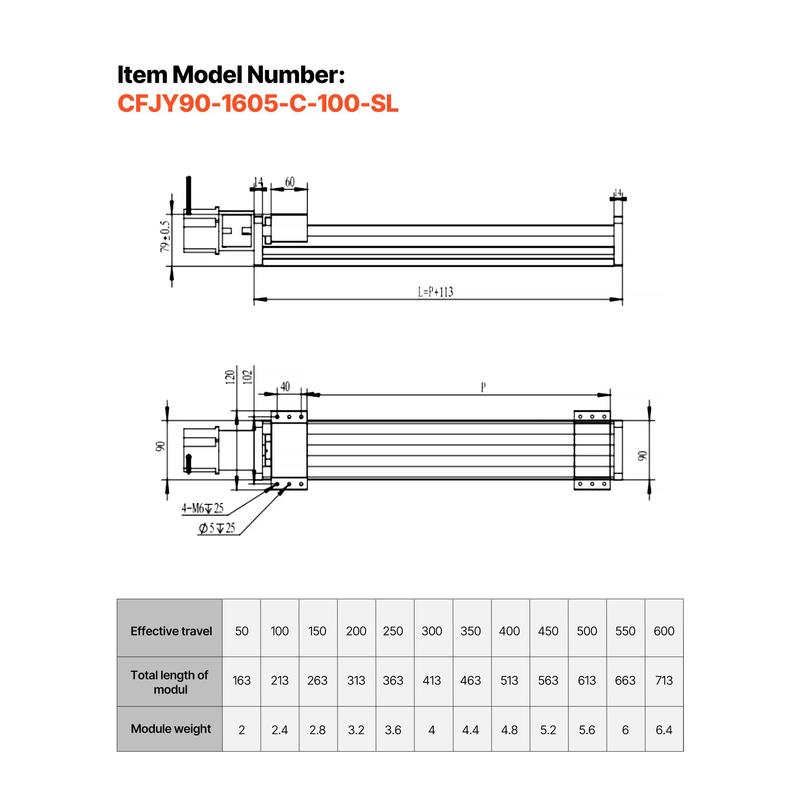Linear drive, 100 mm stroke, b – Cnc Milling Machine recenzja i cena
