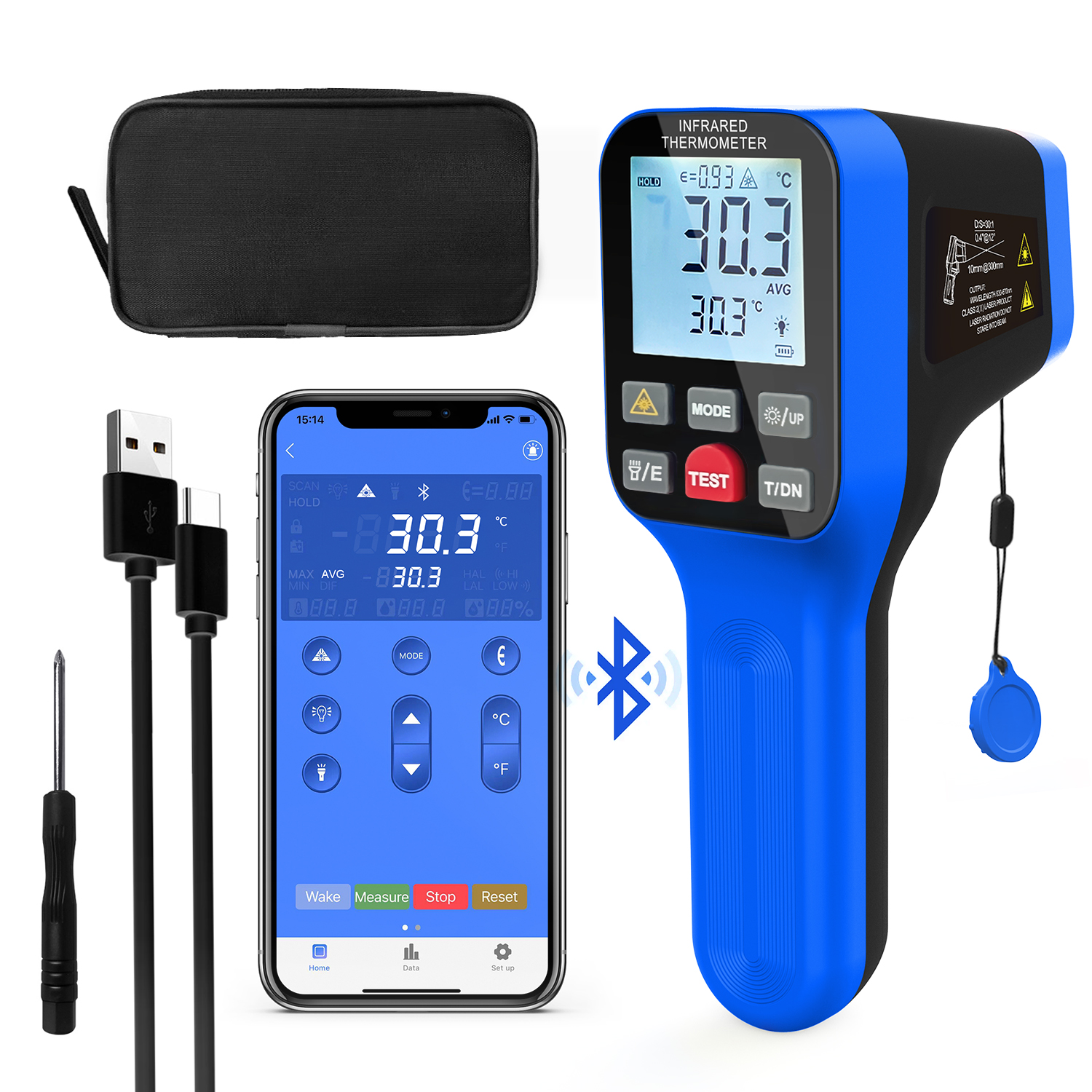 1600B-APP Infrared Thermometer – Industrial Laser Gun recenzja i cena