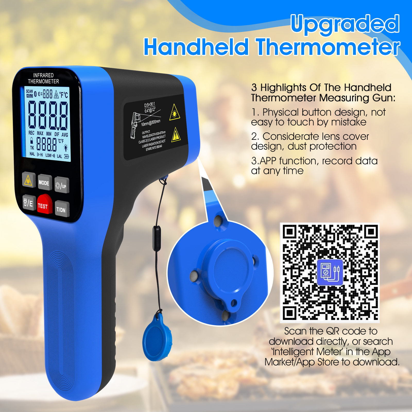 1600B-APP Infrared Thermometer – Industrial Laser Gun recenzja i cena