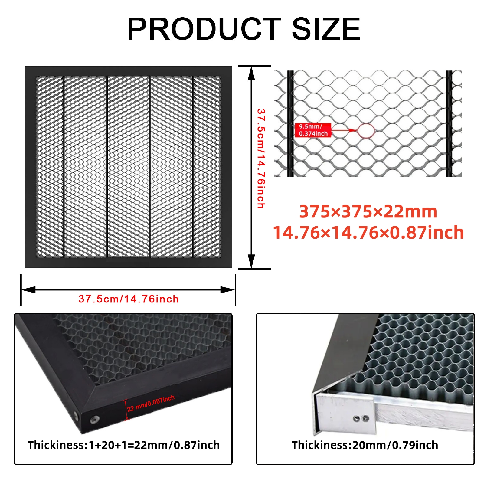 NEJE Honeycomb Laser Bed 375×3 – Honeycomb Laser Bed recenzja i cena