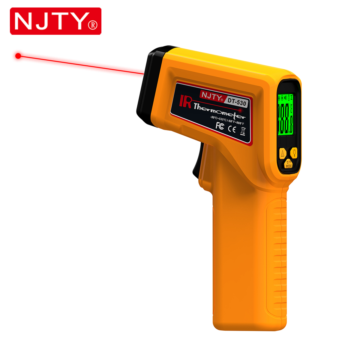 NJTY Infrared Thermometer Lase – Industrial Laser Thermometer Gun recenzja i cena