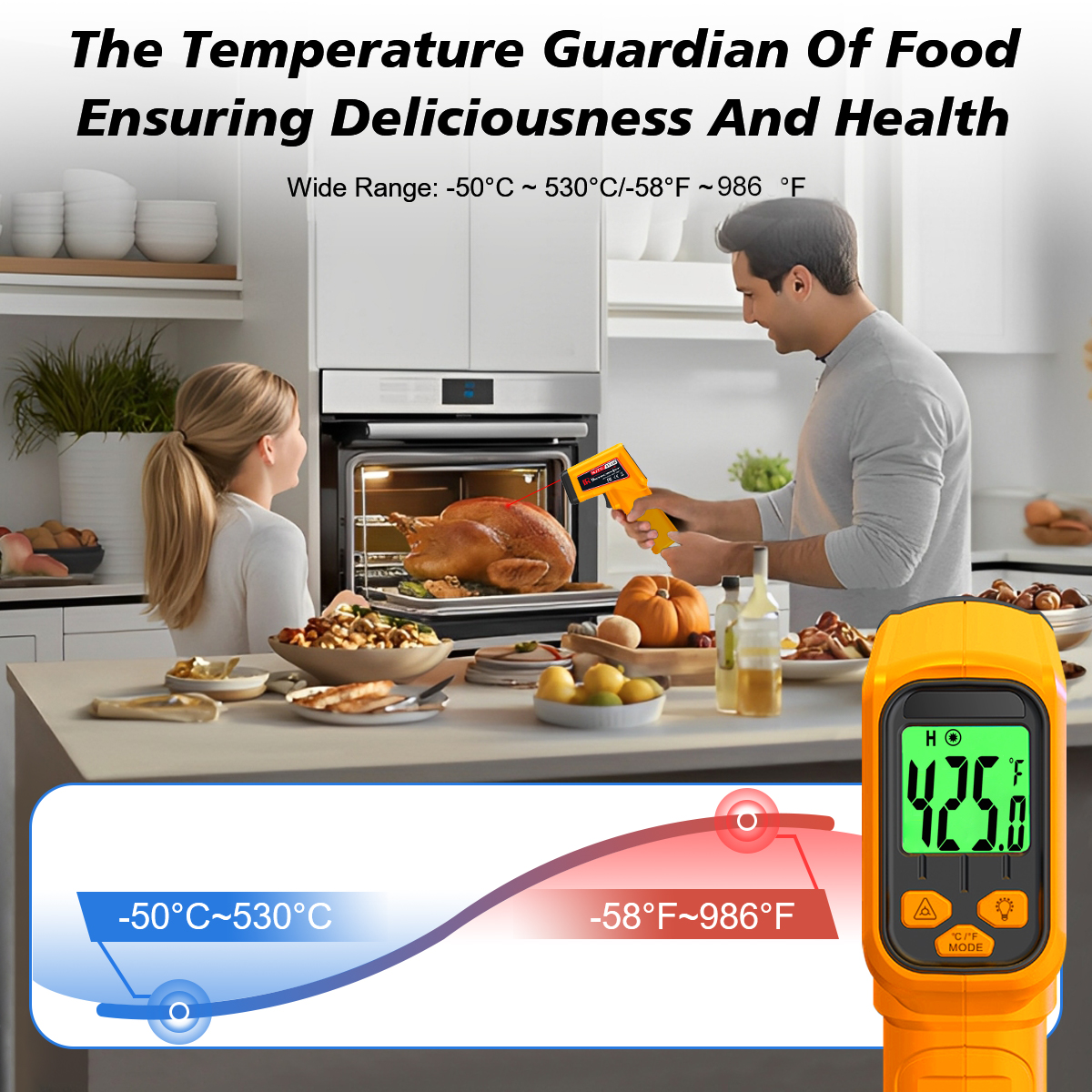 NJTY Infrared Thermometer Lase – Industrial Laser Thermometer Gun recenzja i cena