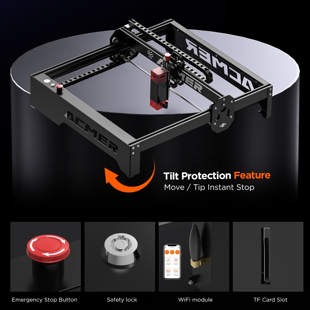 ACMER P1 20W Laser Engraving M – Metal Laser Cutter Head recenzja i cena