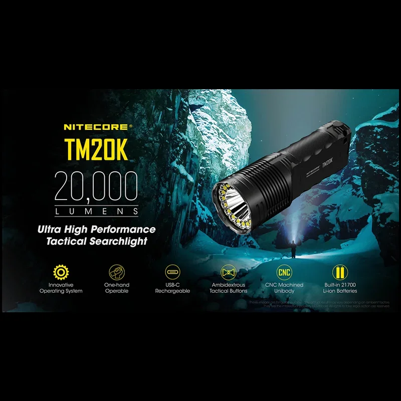 NITECORE TM20K Tactical Flashl – Honeycomb Laser Bed recenzja i cena