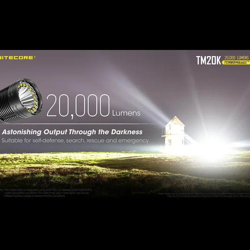 NITECORE TM20K Tactical Flashl – Honeycomb Laser Bed recenzja i cena