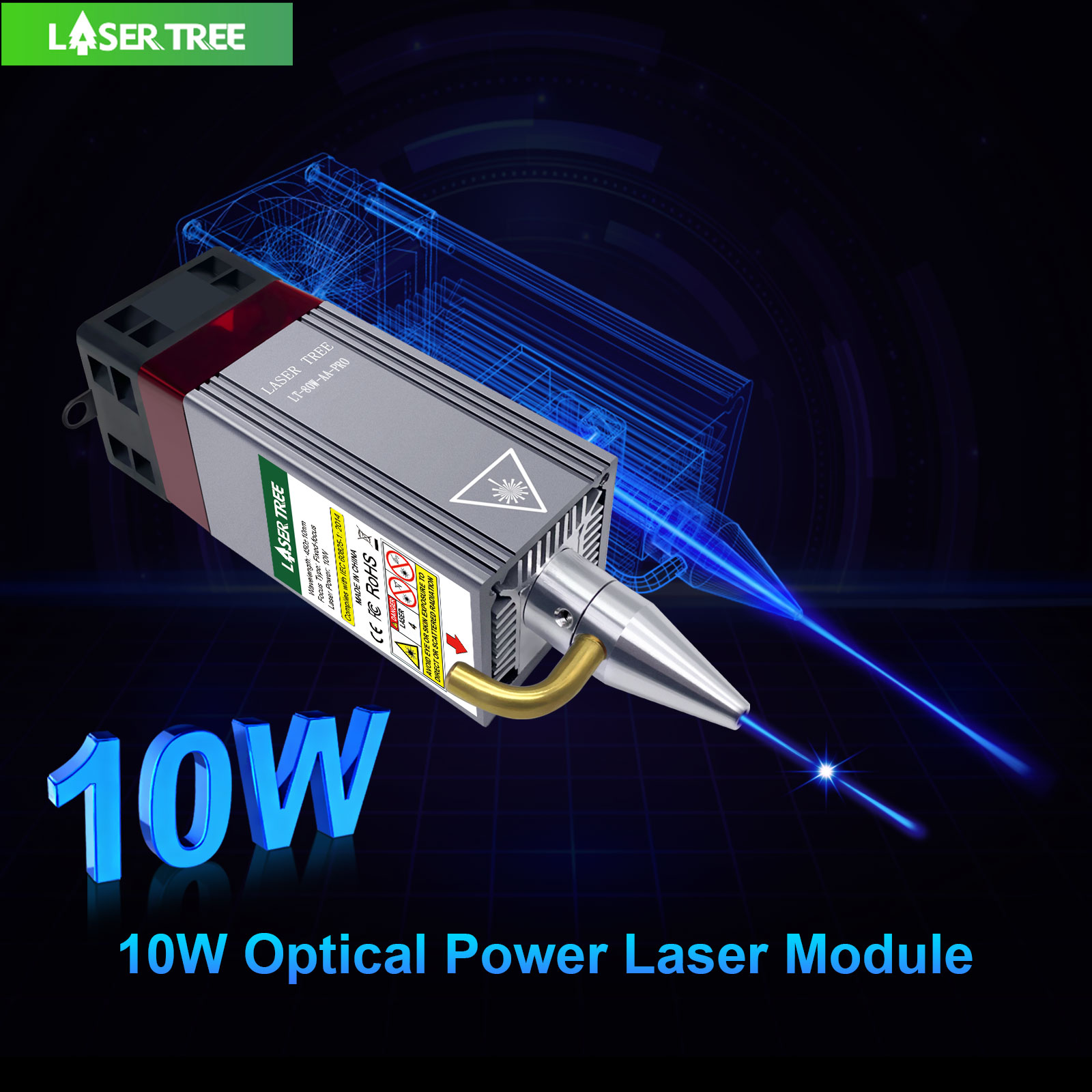 LASER TREE 5W 10W Optical Powe – Metal Laser Cutter Head recenzja i cena
