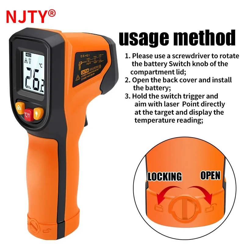 T400 T600 Digital Infrared The – Industrial Laser Thermometer Gun recenzja i cena