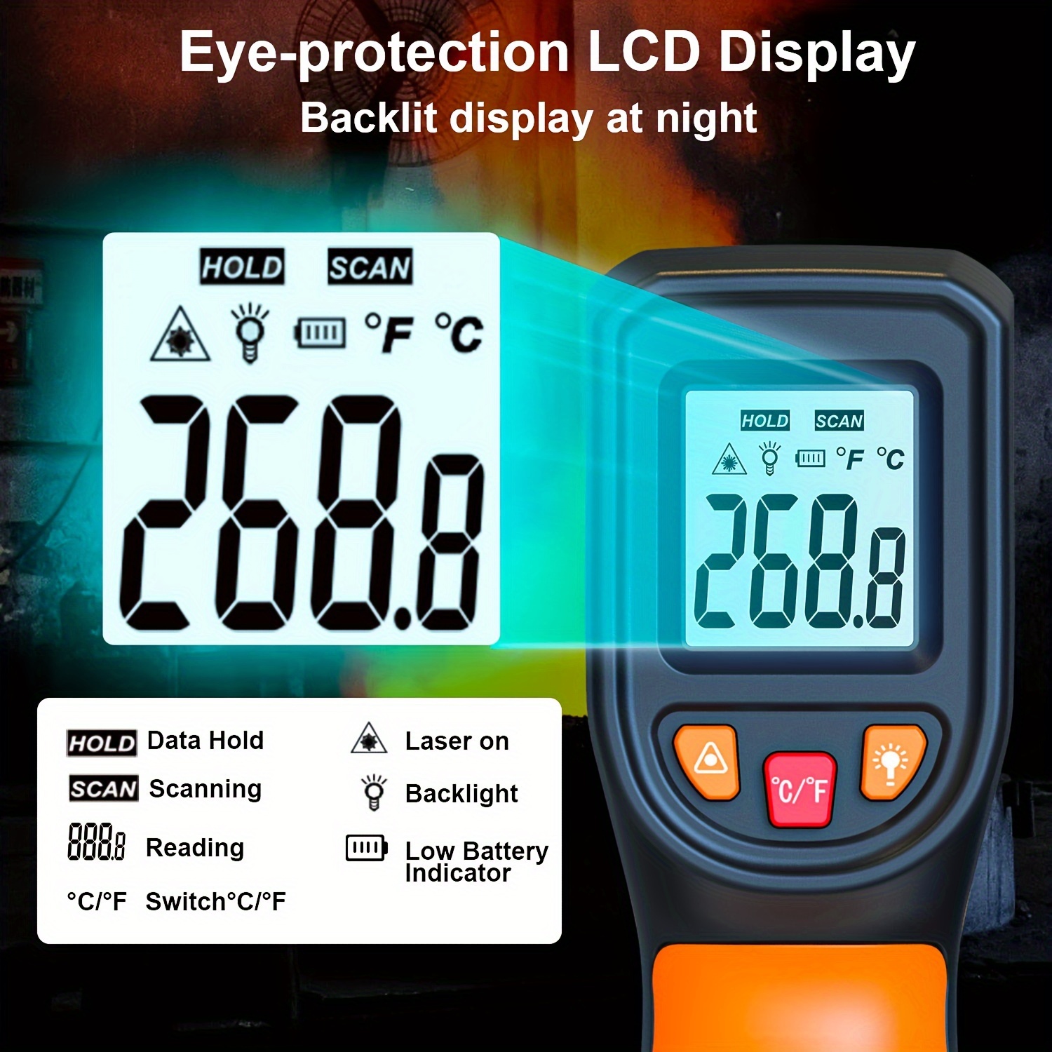 NJTY T600T600A Laser Temperatu – Industrial Laser Thermometer Gun recenzja i cena