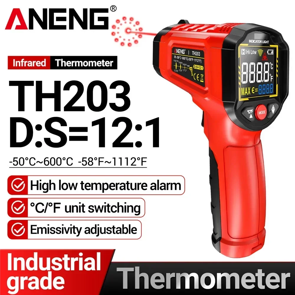 Infrared thermometer -50℃~600℃ – Industrial Laser Thermometer Gun recenzja i cena
