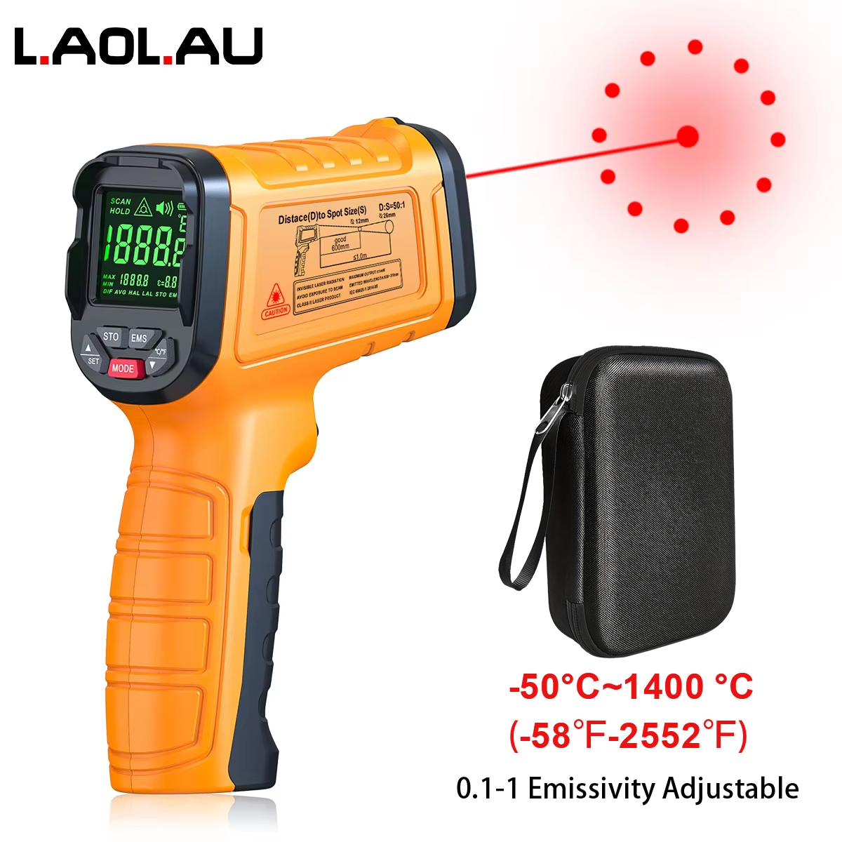 DT1000 DT1600 Infrared Thermom – Industrial Laser Thermometer Gun recenzja i cena
