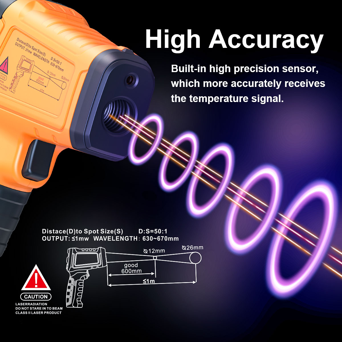 DT1000 DT1600 Infrared Thermom – Industrial Laser Thermometer Gun recenzja i cena