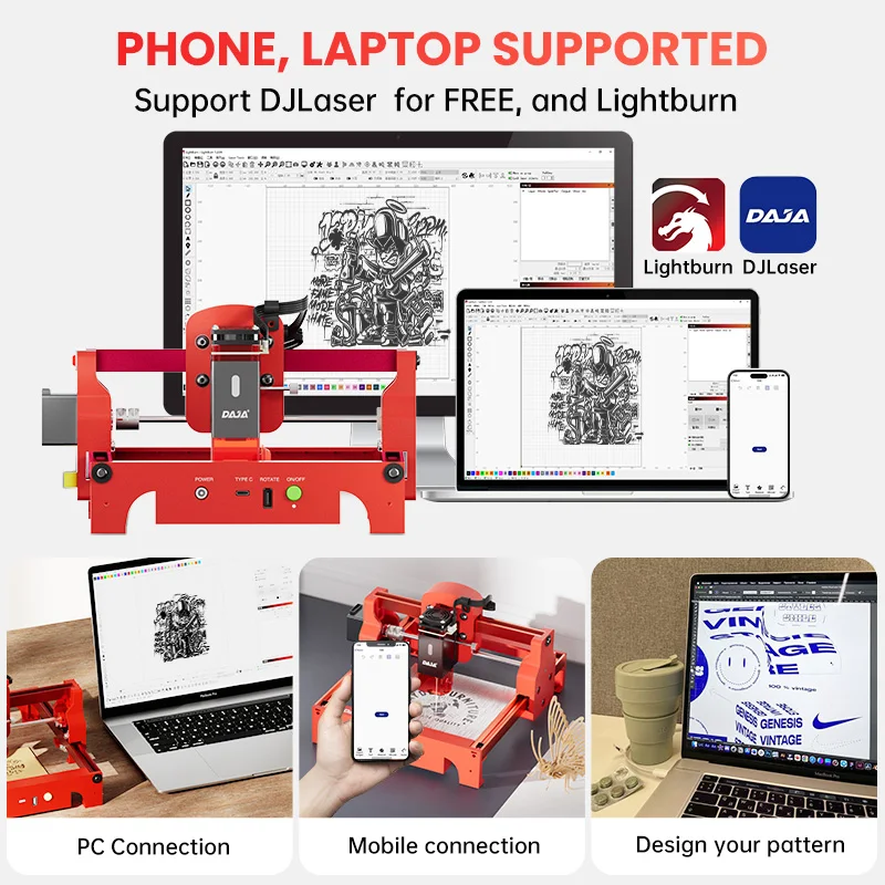 DAJA A7 Laser Engraver 5W Mini – Fiber Laser Cutting Machine recenzja i cena