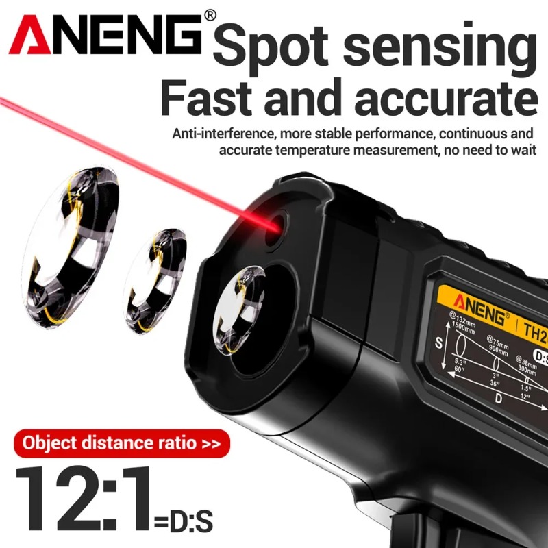ANENG TH202 Industrial Handhel – Industrial Laser Thermometer Gun recenzja i cena