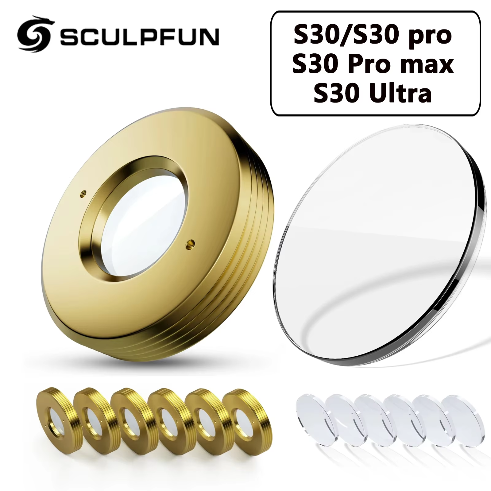 SCULPFUN 6pcs Laser Lens for S – Honeycomb Laser Bed recenzja i cena