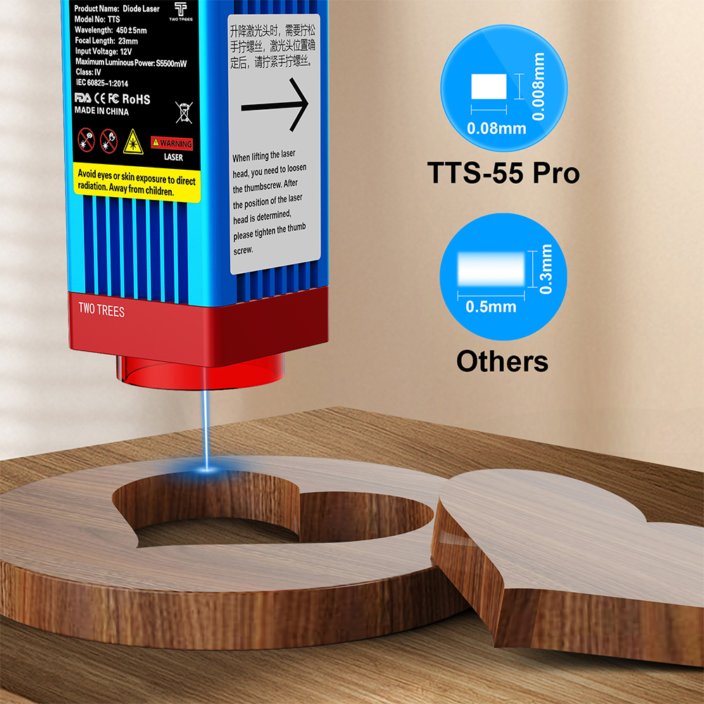 TwoTrees TTS-55 Pro/TTS-10 Pro – Fiber Laser Cutting Machine recenzja i cena