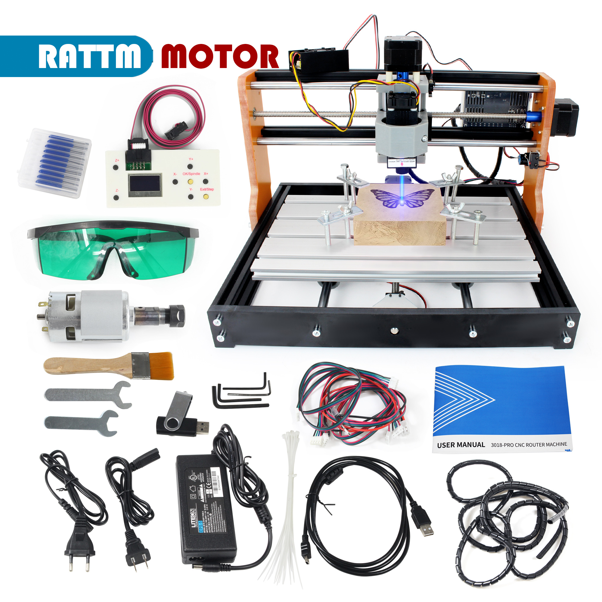 【EU&USA Stock】CNC 3018 PRO Las – Industrial Laser Sensor recenzja i cena