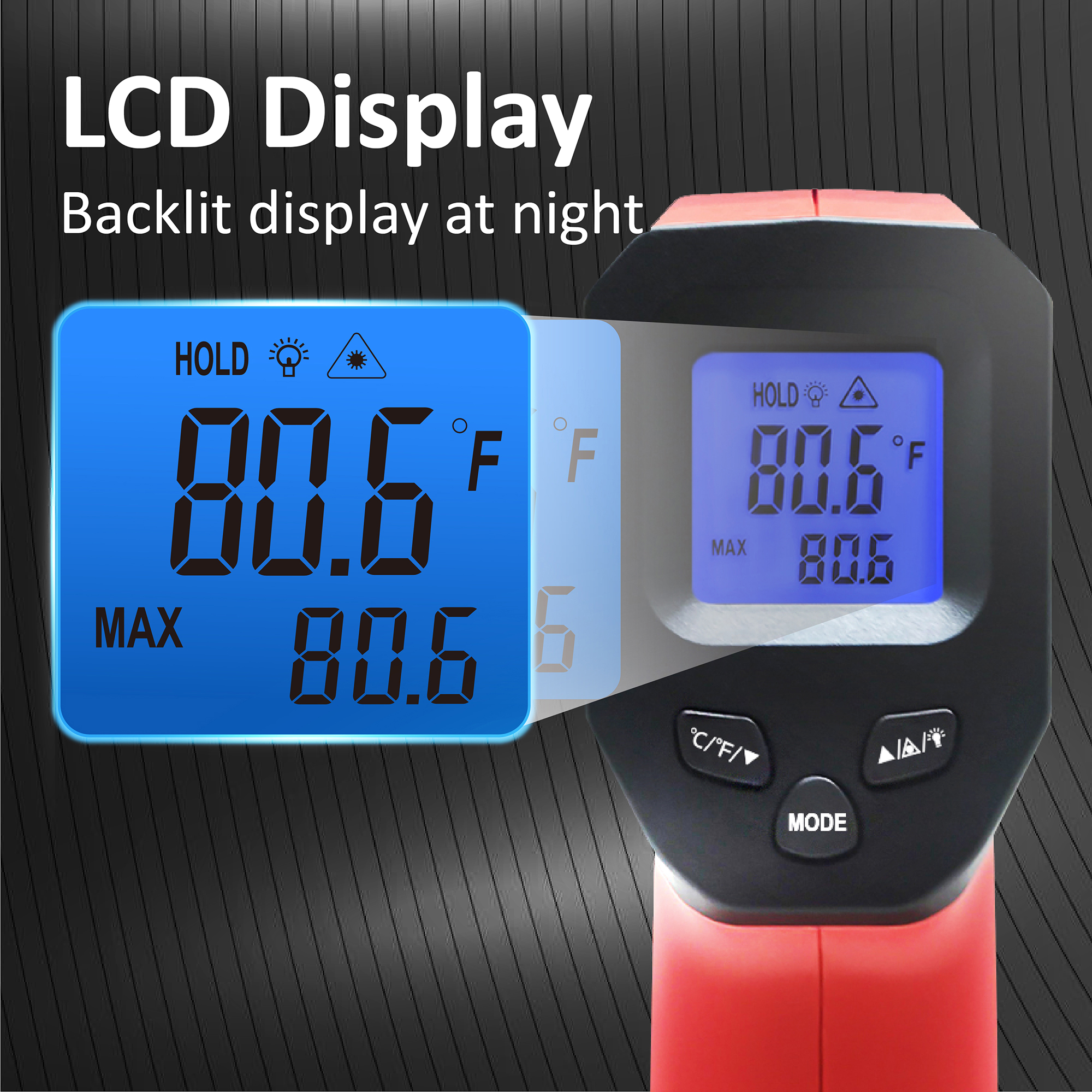 LCD Industrial Electronic Ther – Industrial Laser Thermometer Gun recenzja i cena