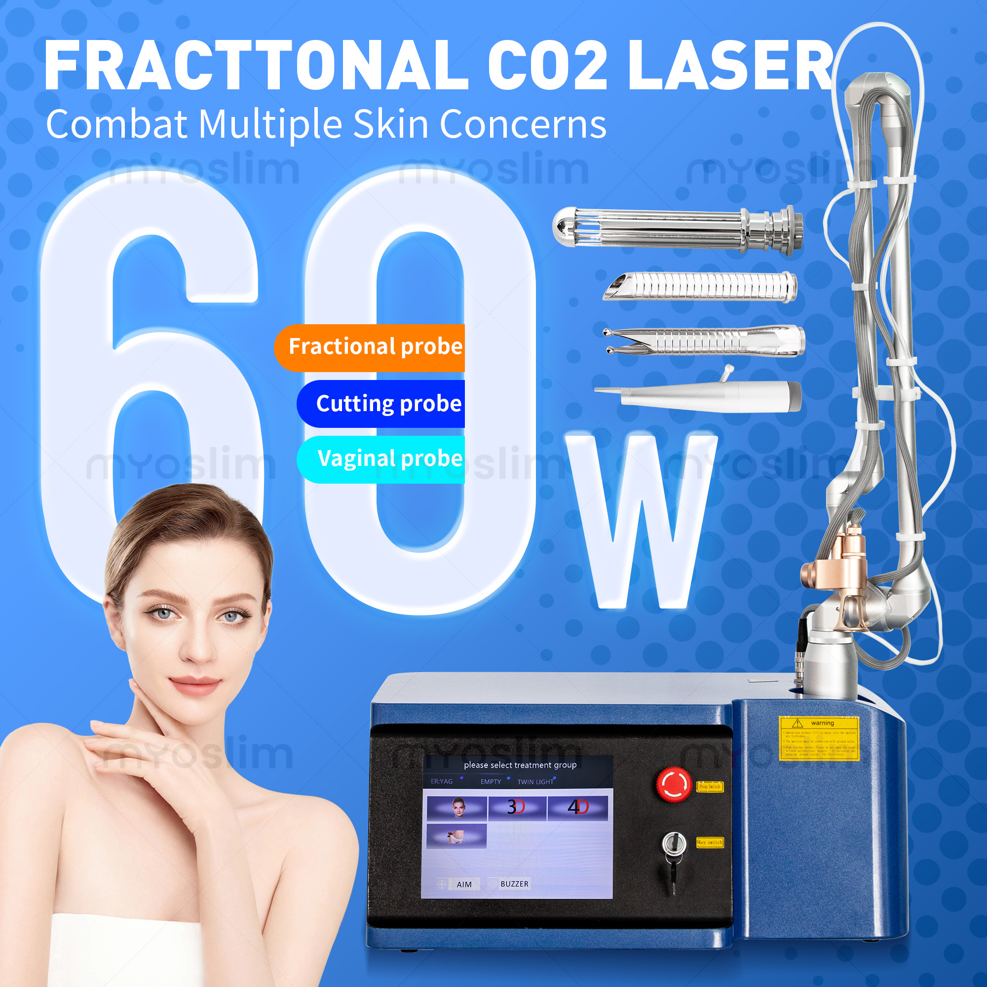 CO2 Fractional Laser 60W  Mach – Laser Marking Machine recenzja i cena