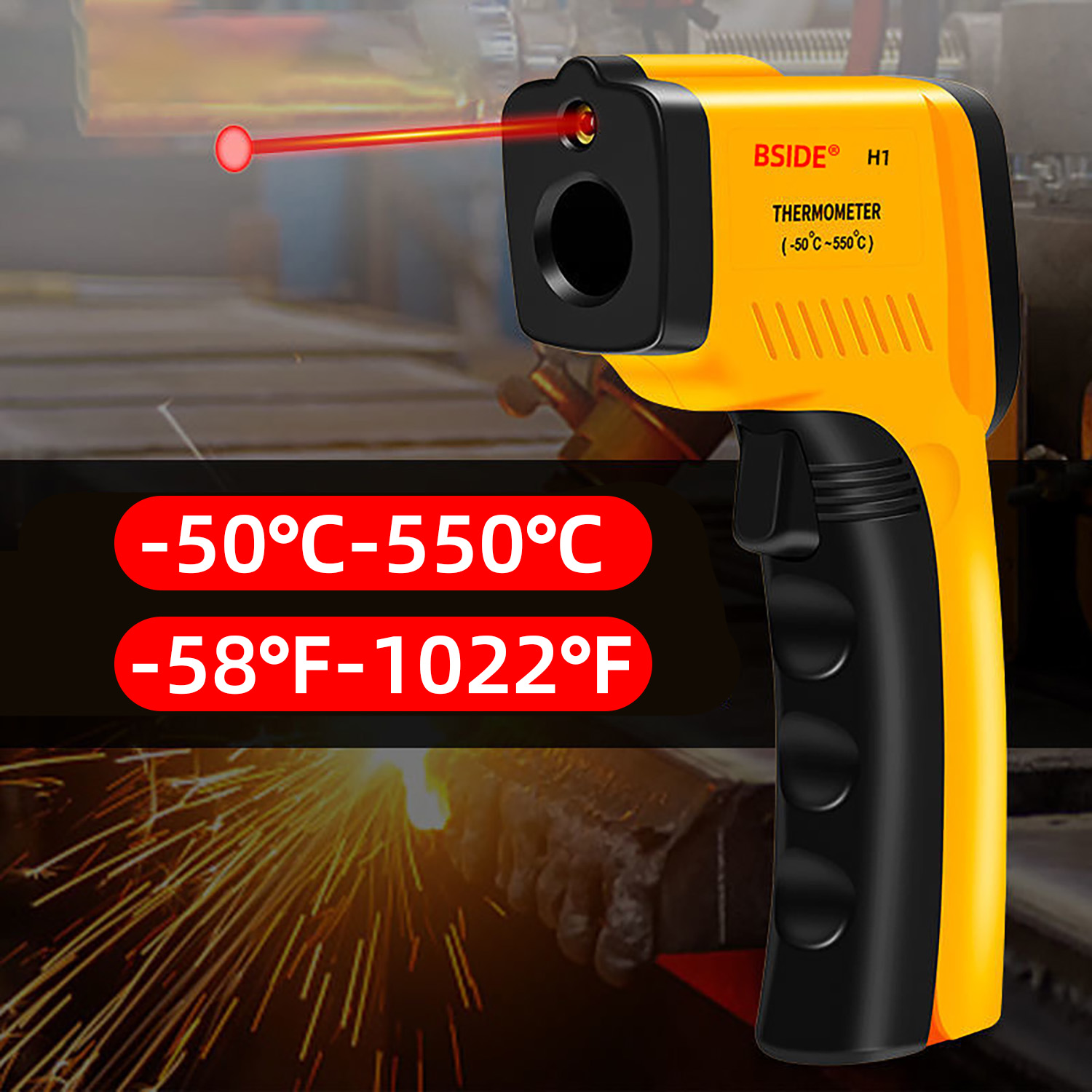 Digital Infrared Thermometer - – Industrial Laser Thermometer Gun recenzja i cena