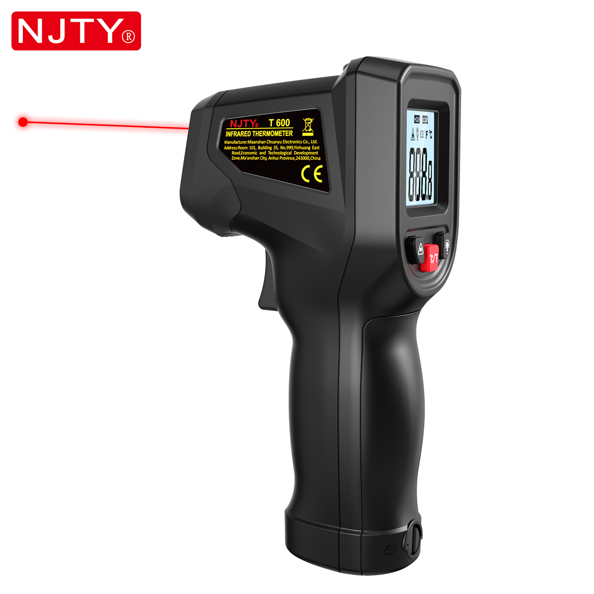 NJTY T600 Infrared Thermometer – Industrial Laser Thermometer Gun recenzja i cena