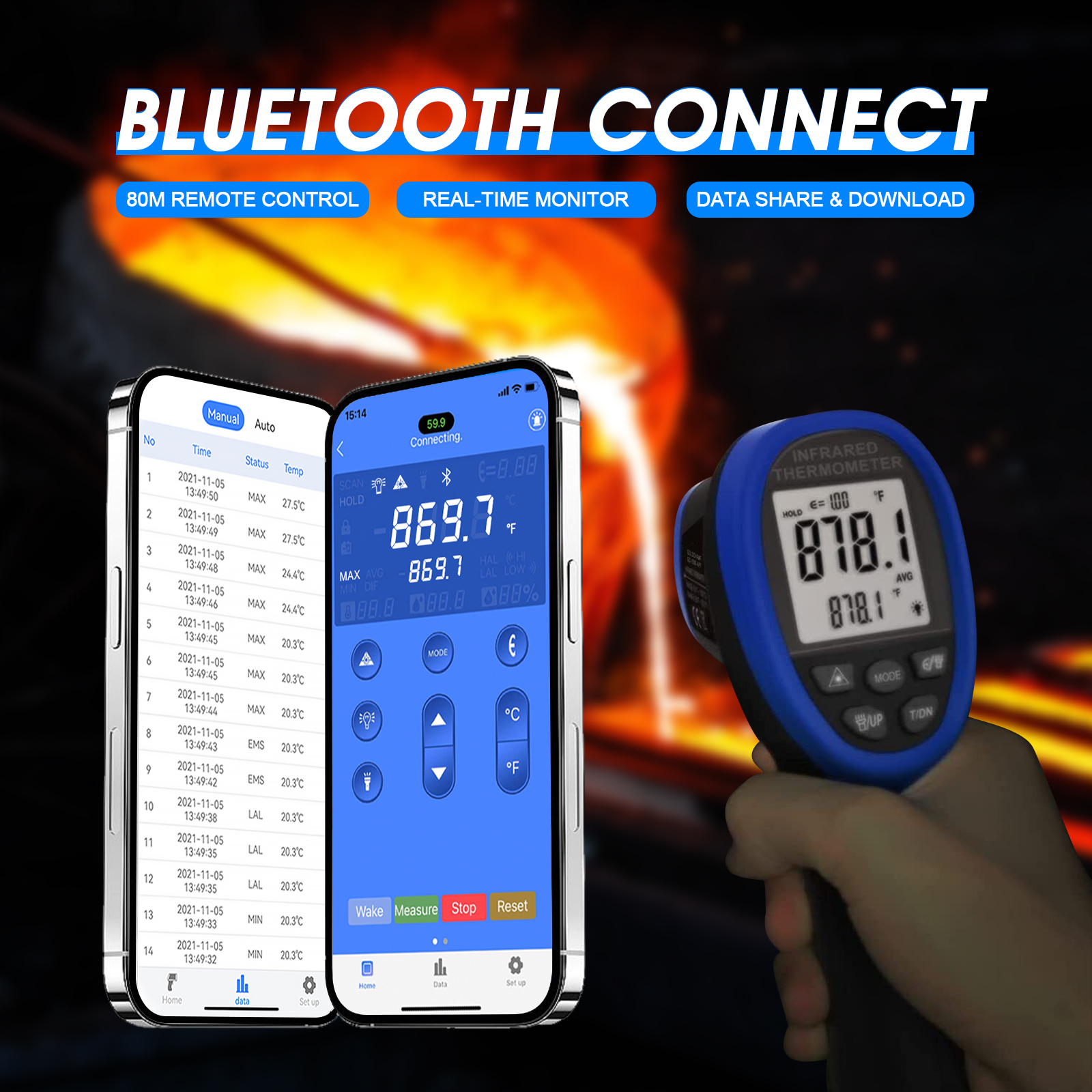 HP-1500APP Infrared Thermomete – Industrial Laser Thermometer Gun recenzja i cena