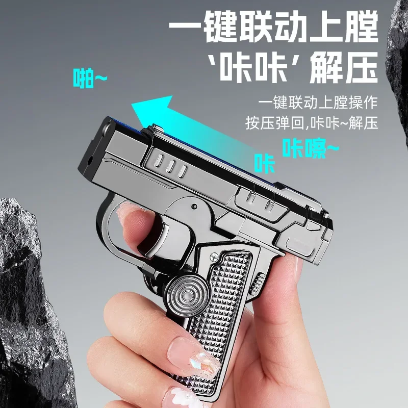 Creative Red Flame Gas Lighter – Industrial Laser Gun recenzja i cena