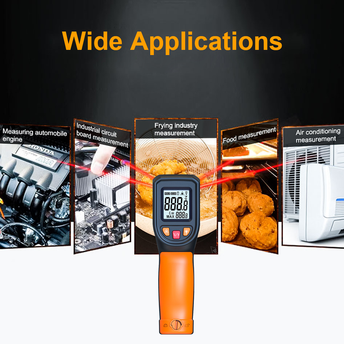 T600 T600A Digital Infrared Th – Industrial Laser Thermometer Gun recenzja i cena
