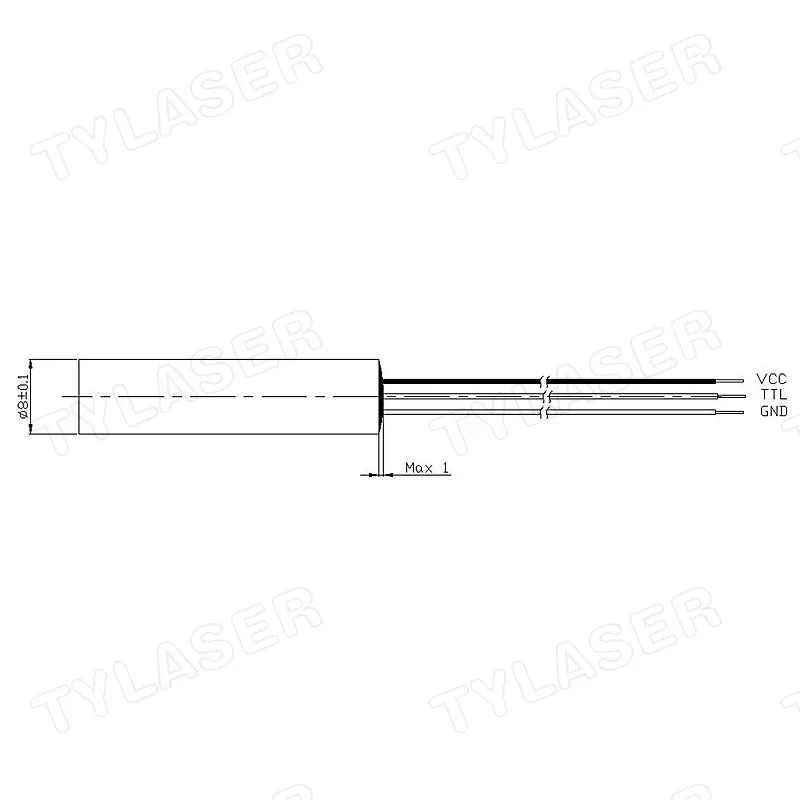 External TTL 8mm 635nm Red Dot – Industrial Grade Laser Pointer recenzja i cena