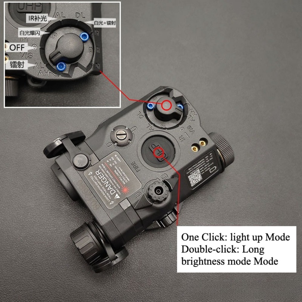 PEQ-15 Airsoft Red Green Dot L – Industrial Laser Gun recenzja i cena