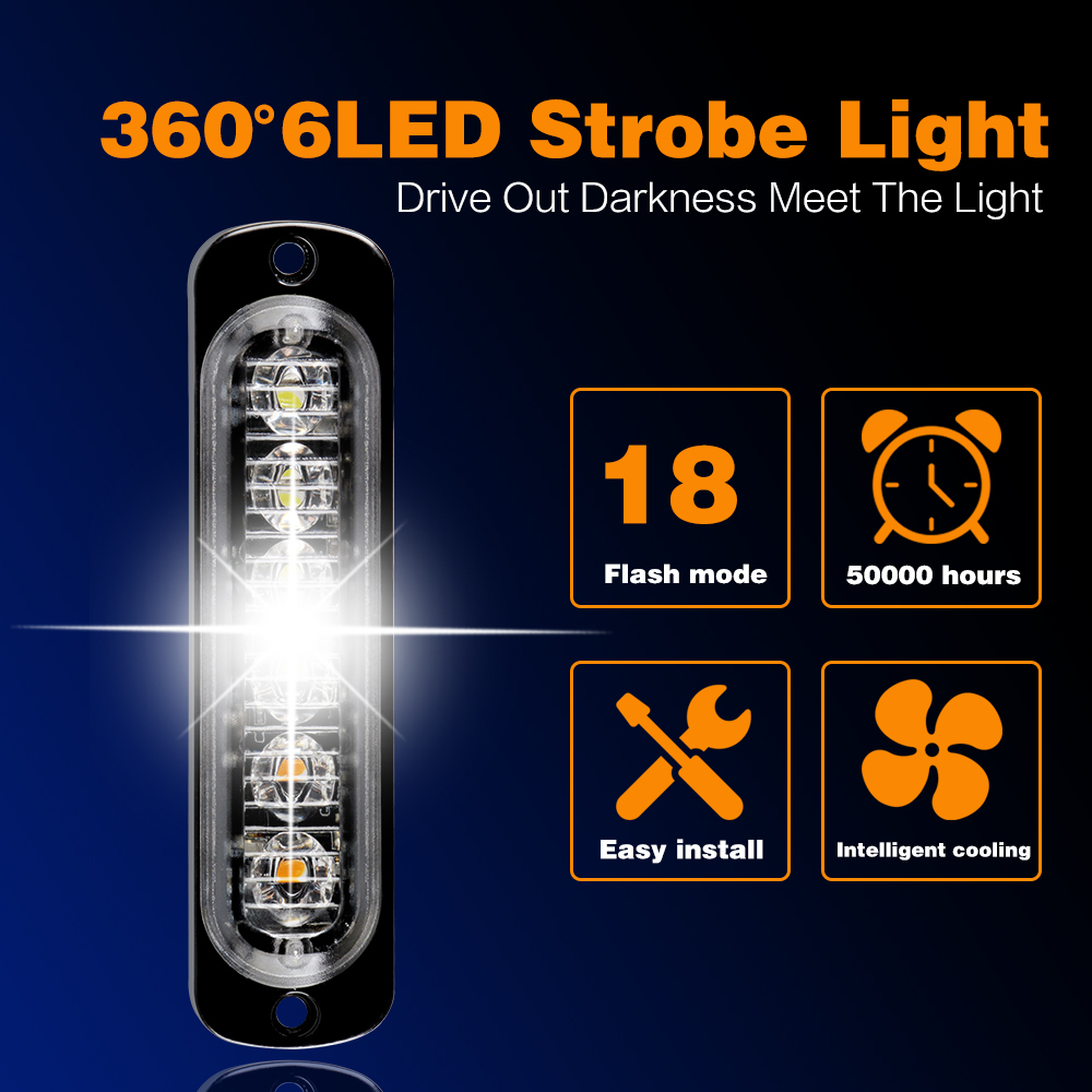 6 LED Strobe Warning Lights St – Industrial Laser Pointer 24V recenzja i cena