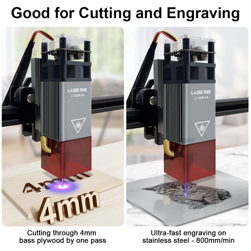LASER TREE 4w 5W Laser Module  – Metal Laser Cutter Head recenzja i cena