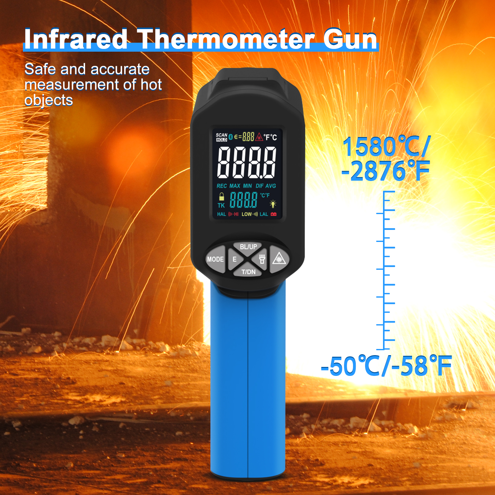Digital Infrared Thermometer,- – Industrial Laser Thermometer Gun recenzja i cena