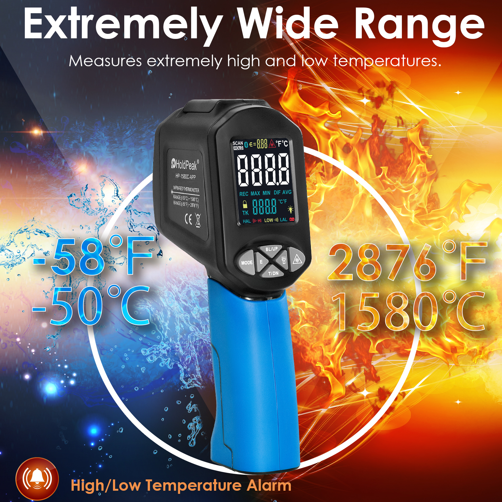 Digital Infrared Thermometer,- – Industrial Laser Thermometer Gun recenzja i cena