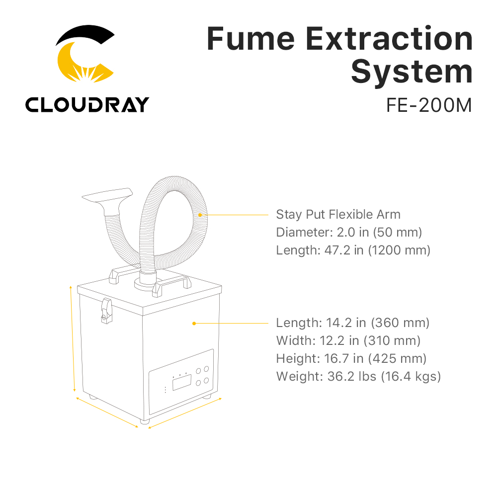 Cloudray Fume Extraction Syste – Laser Marking Machine recenzja i cena